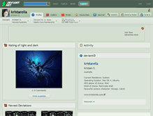 Tablet Screenshot of kristarella.deviantart.com
