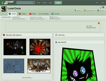 Tablet Screenshot of lunarcheza.deviantart.com
