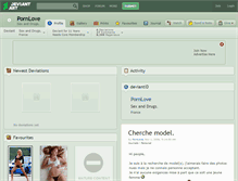 Tablet Screenshot of pornlove.deviantart.com