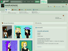 Tablet Screenshot of moonlit-alchemist.deviantart.com