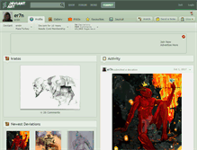 Tablet Screenshot of er7n.deviantart.com
