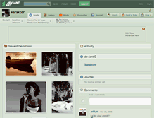 Tablet Screenshot of karakter.deviantart.com
