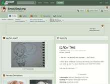 Tablet Screenshot of emoalldaylong.deviantart.com