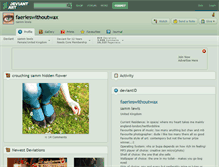 Tablet Screenshot of faerieswithoutwax.deviantart.com