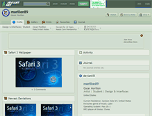 Tablet Screenshot of morillon89.deviantart.com