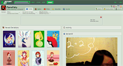 Desktop Screenshot of flamefairy.deviantart.com