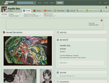 Tablet Screenshot of mystic-bra.deviantart.com