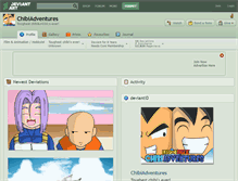 Tablet Screenshot of chibiadventures.deviantart.com