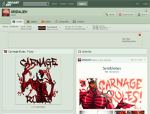 Tablet Screenshot of gridalien.deviantart.com
