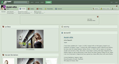Desktop Screenshot of model-aria.deviantart.com