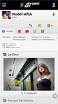 Mobile Screenshot of model-aria.deviantart.com