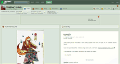 Desktop Screenshot of imaginary-wings.deviantart.com