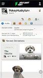 Mobile Screenshot of pokeyhuskylurv.deviantart.com