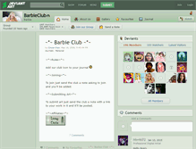 Tablet Screenshot of barbieclub.deviantart.com