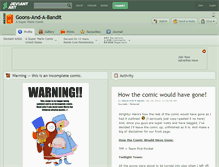 Tablet Screenshot of goons-and-a-bandit.deviantart.com