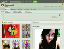 Tablet Screenshot of chocolatosa88.deviantart.com