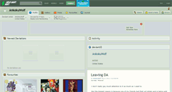 Desktop Screenshot of ankokuwolf.deviantart.com