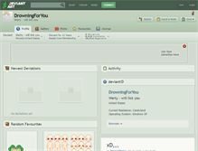 Tablet Screenshot of drowningforyou.deviantart.com