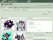Tablet Screenshot of blackskyatnight.deviantart.com