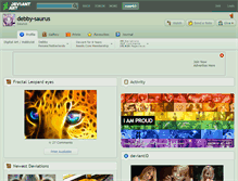 Tablet Screenshot of debby-saurus.deviantart.com