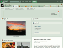 Tablet Screenshot of dark-wind.deviantart.com