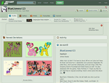 Tablet Screenshot of bluelioness123.deviantart.com