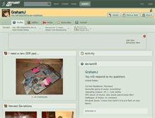 Tablet Screenshot of grahamj.deviantart.com