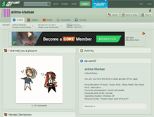 Tablet Screenshot of anime-kisekae.deviantart.com
