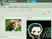 Tablet Screenshot of andy6lover.deviantart.com