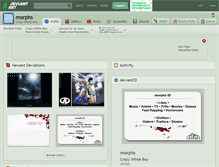 Tablet Screenshot of morphs.deviantart.com