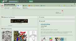 Desktop Screenshot of joshuadrawsthings.deviantart.com