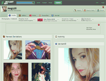 Tablet Screenshot of megzziii.deviantart.com