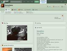 Tablet Screenshot of donnydonn.deviantart.com