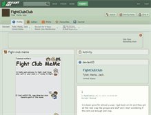 Tablet Screenshot of fightclubclub.deviantart.com