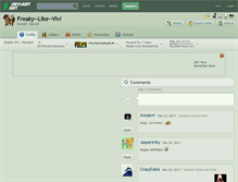 Tablet Screenshot of freaky--like--vivi.deviantart.com
