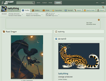 Tablet Screenshot of kattything.deviantart.com