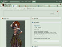 Tablet Screenshot of lilylarkin.deviantart.com