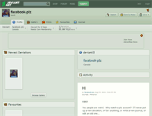 Tablet Screenshot of facebook-plz.deviantart.com