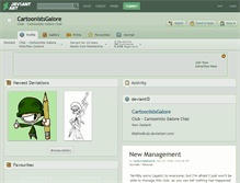 Tablet Screenshot of cartoonistsgalore.deviantart.com