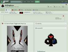 Tablet Screenshot of driftingsnow.deviantart.com