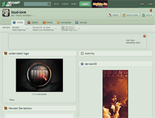 Tablet Screenshot of loud-love.deviantart.com