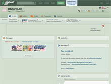 Tablet Screenshot of doctormloli.deviantart.com