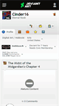 Mobile Screenshot of cinder16.deviantart.com