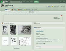 Tablet Screenshot of meetsophie.deviantart.com