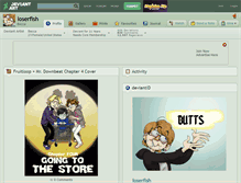 Tablet Screenshot of loserfish.deviantart.com
