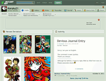 Tablet Screenshot of koruku21.deviantart.com