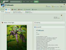 Tablet Screenshot of ffviiifanatic.deviantart.com