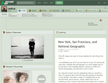 Tablet Screenshot of cedrus.deviantart.com