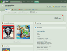 Tablet Screenshot of mummypiglet.deviantart.com