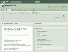 Tablet Screenshot of pennywise-gee.deviantart.com
